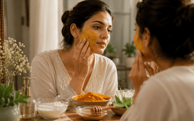 Turmeric Face Pack for Glowing Skin