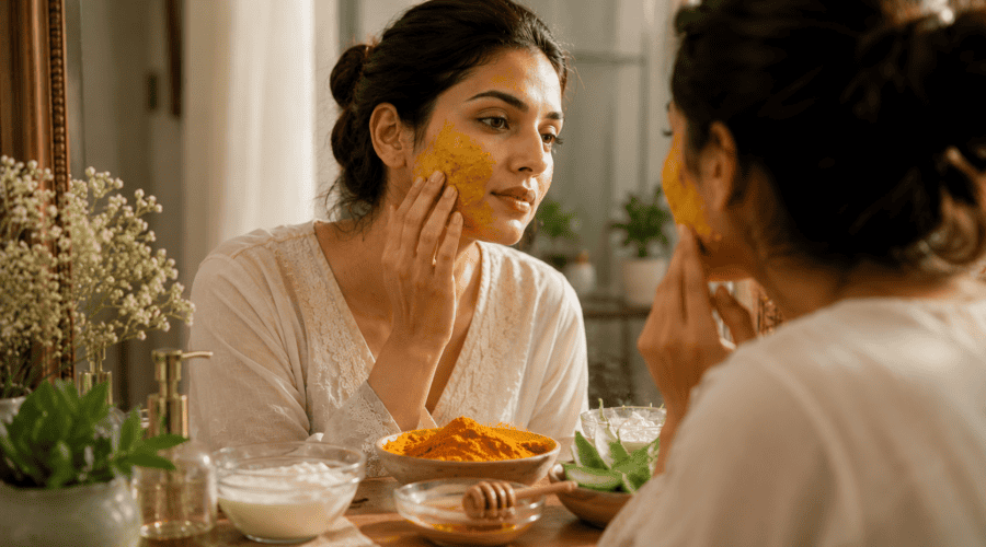 Turmeric Face Pack for Glowing Skin